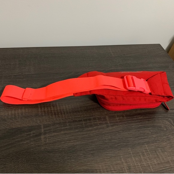 SOLD Adidas Essential Crossbody Bag Scarlet Red Belt Bag Fanny Pack Unisex - Picture 8 of 15